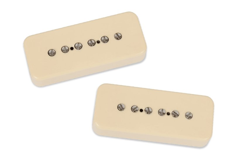Seymour Duncan - Noiseless Hot P90 Silencer Pickup Set - Soapbar, Cream