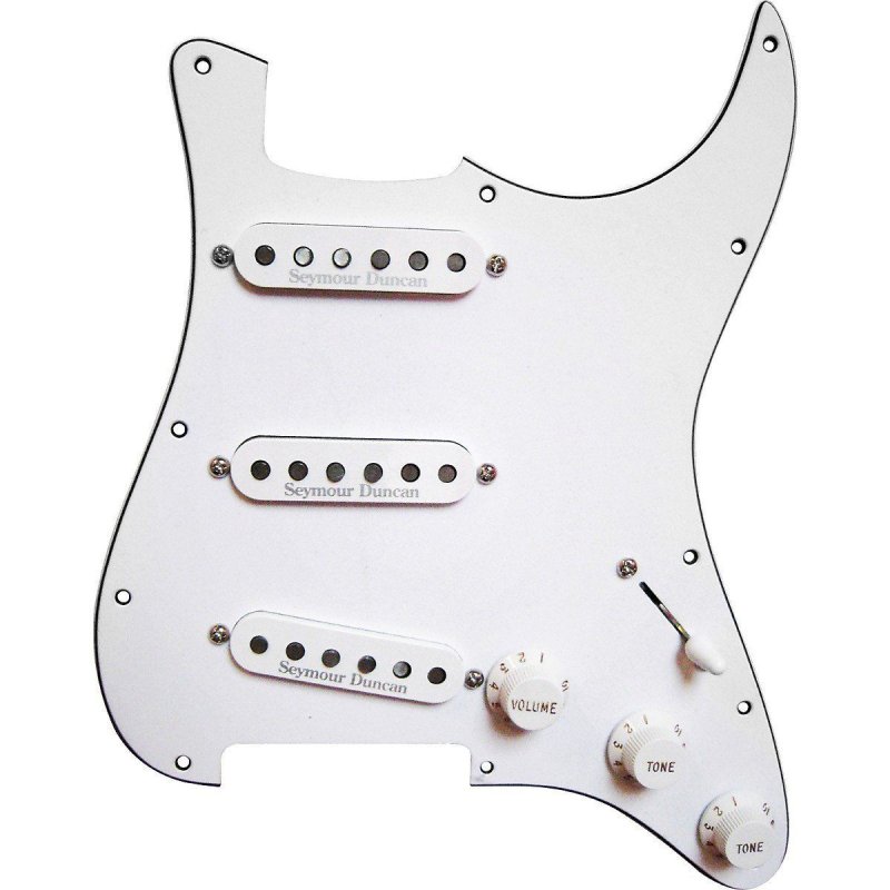 Seymour Duncan - Prewired Pickguard with California 50's SSL-1 Pickups White White