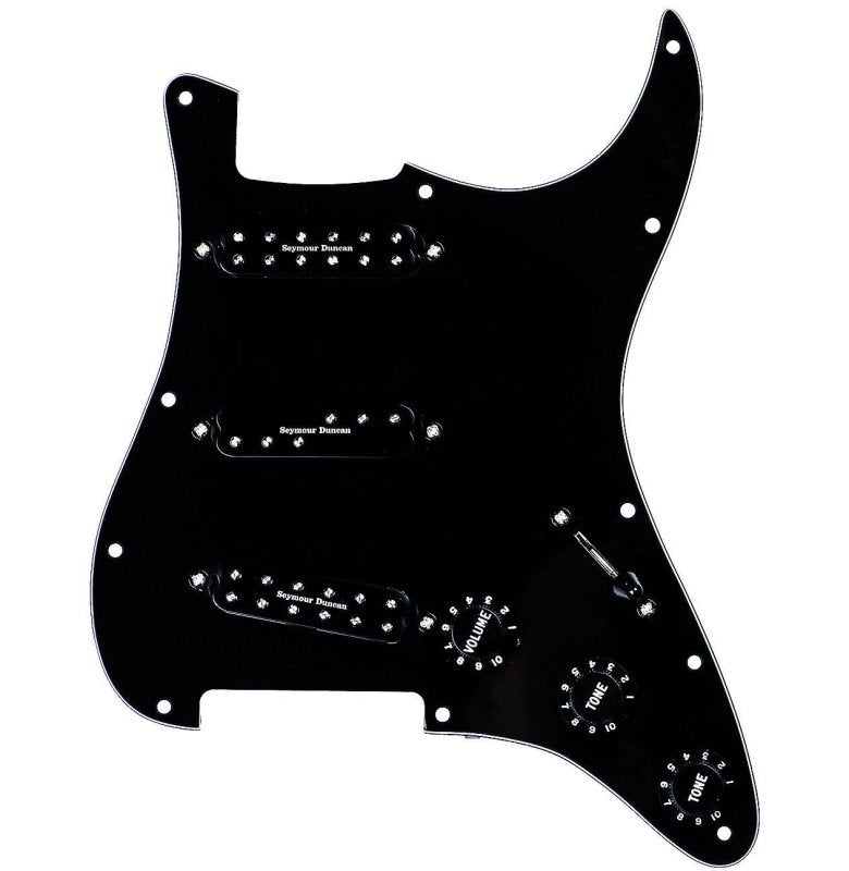 Seymour Duncan - Everything Axe Prewired Pickguard w/SJBJ-1n, SDBR-1n and SL59-1n, Black
