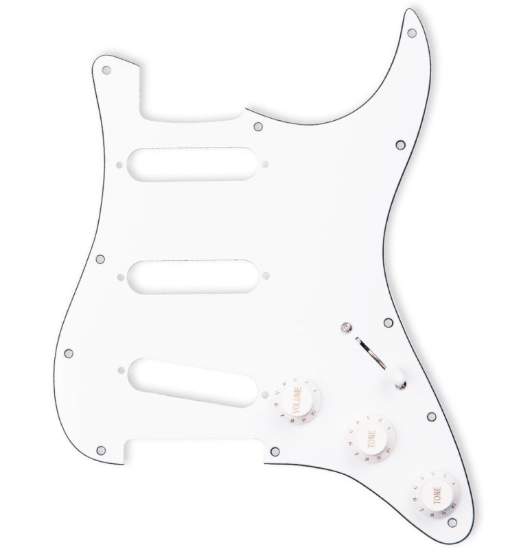 Seymour Duncan - Prewired Liberator Solderless Pickguard, No Pickups, White