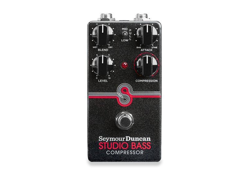 Seymour Duncan - Studio Bass Compressor Pedal – Studio-Grade Compression with Blend Control & Retro Housing