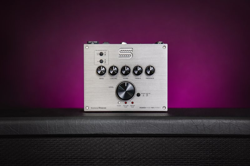Seymour Duncan - PowerStage 100 Stereo - 100-Watt Stereo Guitar Amp Pedal, Silver