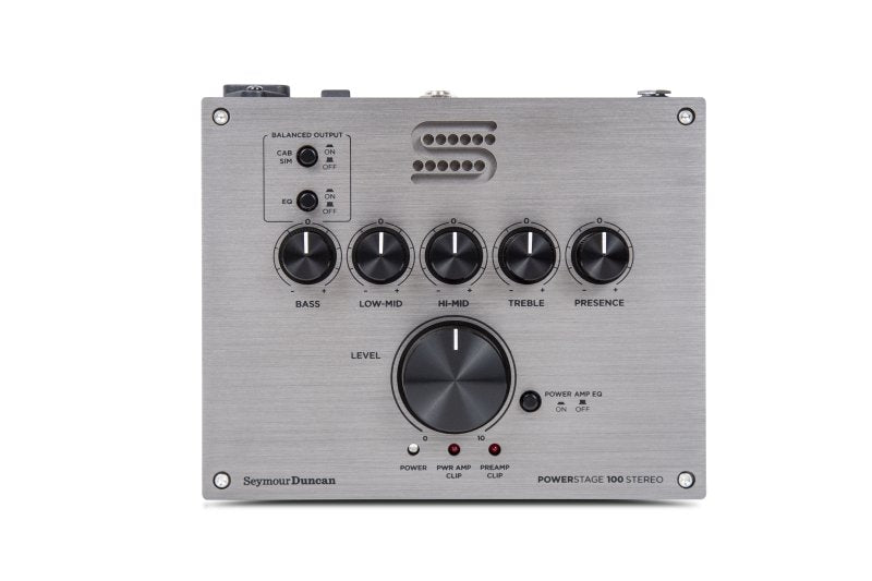 Seymour Duncan - PowerStage 100 Stereo - 100-Watt Stereo Guitar Amp Pedal, Silver