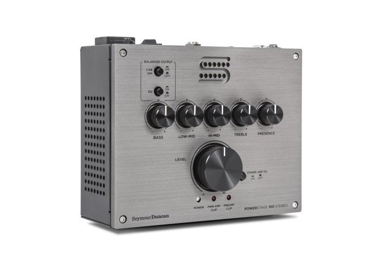 Seymour Duncan - PowerStage 100 Stereo - 100-Watt Stereo Guitar Amp Pedal, Silver