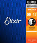 ELIXIR - Super Light Electric Nickel Plated Steel With Nanoweb Coating (.009 - .042)