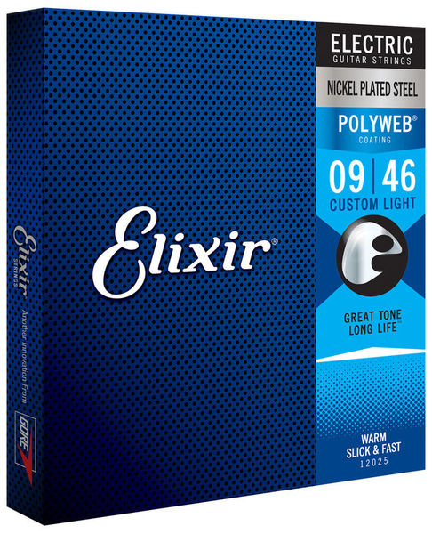ELIXIR - Polyweb Electric 6-String Guitar Strings Custom Light 9-46