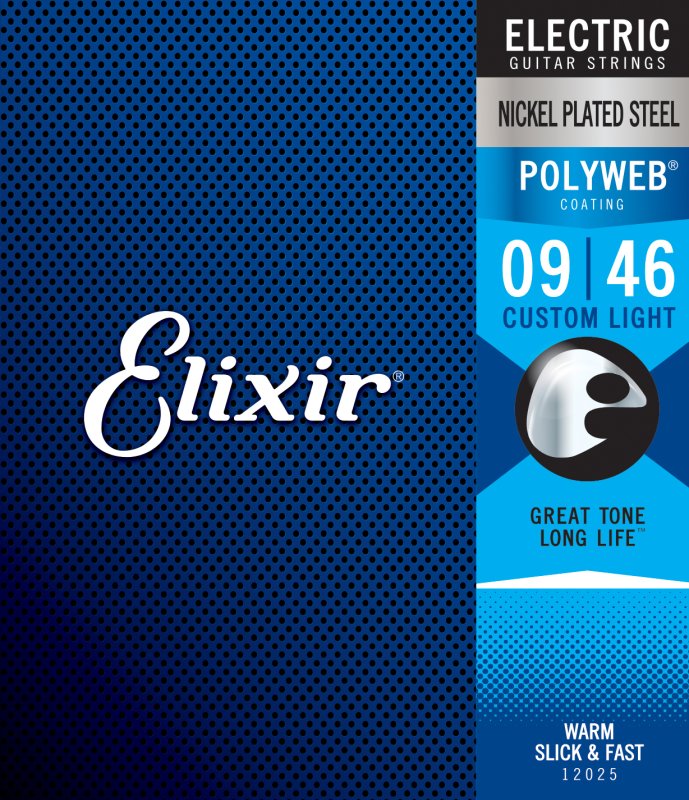 ELIXIR - Polyweb Electric 6-String Guitar Strings Custom Light 9-46