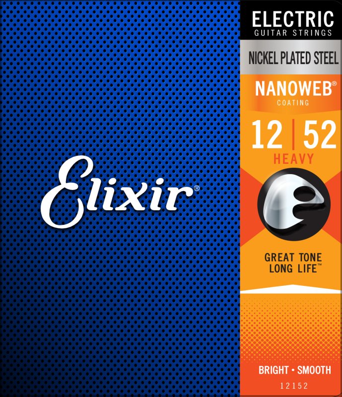 ELIXIR - Heavy Electric Nickel Plated Steel With Nanoweb Coating (.012 - .052)