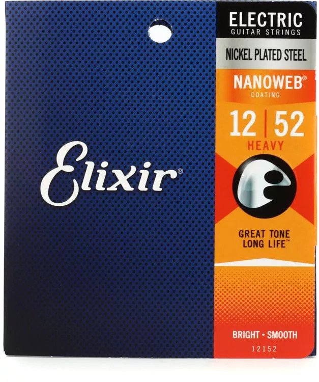 ELIXIR - Heavy Electric Nickel Plated Steel With Nanoweb Coating (.012 - .052)