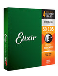 ELIXIR - 4-String Medium, Long Scale Electric Bass Stainless Steal With Nanoweb Coating