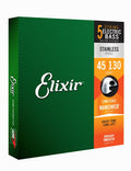 ELIXIR - 5-String Light, Long Scale Scale Electric Bass Stainless Steal With Nanoweb Coating .045 - .130
