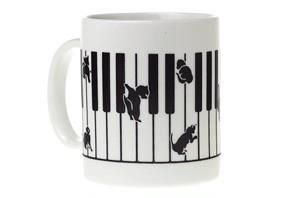 Kitten on Keys Mug
