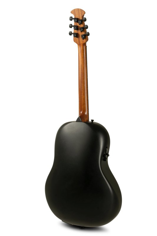 Ovation - Ultra Series Solid Spruce Top Mid-depth Acoustic / Electric Guitar, Pitch Black Metallic