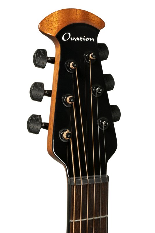 Ovation - Ultra Series Solid Spruce Top Mid-depth Acoustic / Electric Guitar, Vampira Red Metallic