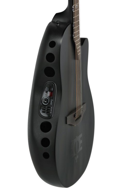 Ovation - Adamas Melissa Etheridge Signature Mid Cutaway 12-string Electric/ Acoustic Guitar, Black
