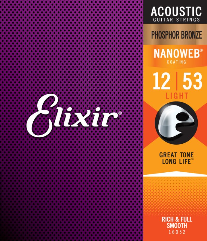ELIXIR - Light Acoustic Phosphor Bronze With Nanoweb Coating (.012 - .053)