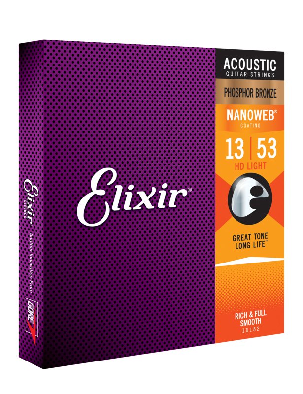 ELIXIR - HD Light Acoustic Phosphor Bronze With Nanoweb Coating .013 - .053