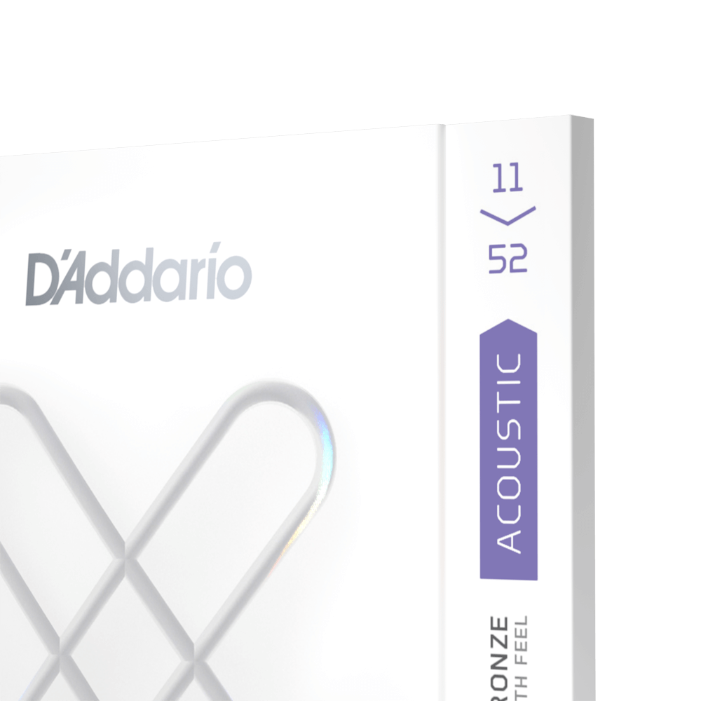 D'Addario - XS Phosphor Bronze Coated Acoustic Guitar Strings, Custom Light - 11-52 - XSAPB1152