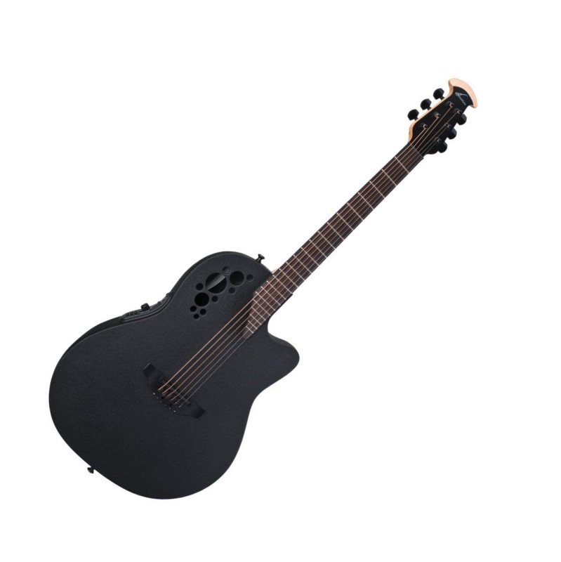 Ovation - Elite Black Acoustic-Electric Guitar