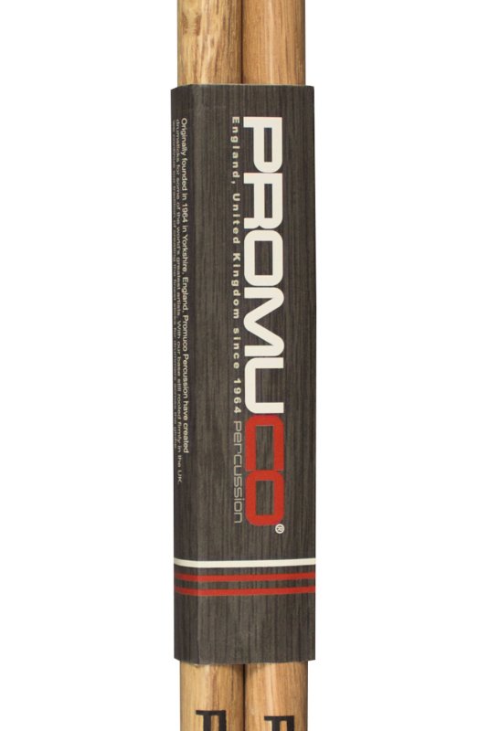 Promuco Percussion - American Hickory Drumsticks - 2B, Nylon Tip
