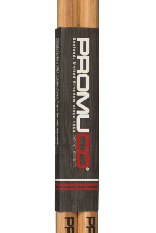 Promuco Percussion - American Hickory Drumsticks - 5B, Nylon Tip
