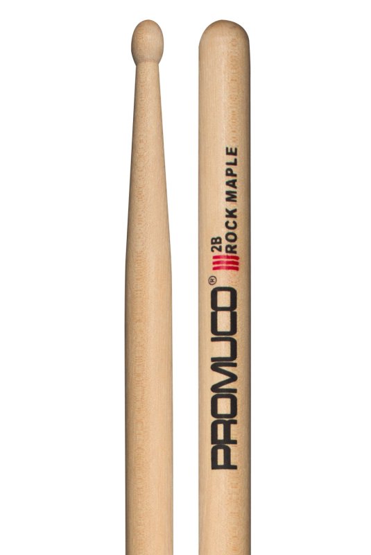 Promuco Percussion - Rock Maple Drumsticks - 2B, Wood Tip