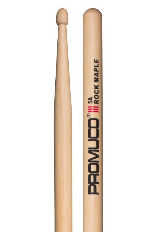Promuco Percussion - Rock Maple Drumsticks - 5A, Wood Tip