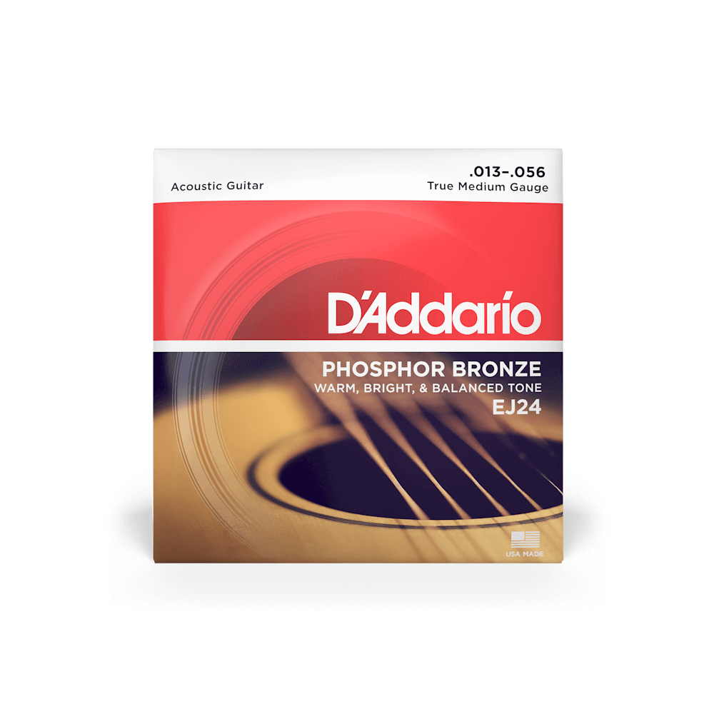 D'Addario - True Medium Acoustic Guitar Strings - EJ24 - 13-56