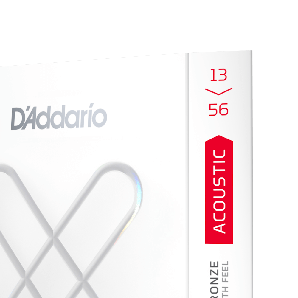 D'Addario - XS 80/20 Bronze Coated Acoustic Guitar Strings, Medium - 13-56 - XSABR1356