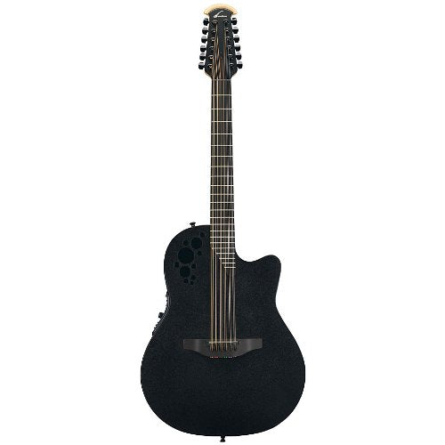 Ovation - Elite 12 string Acoustic / Electric Guitar, Black