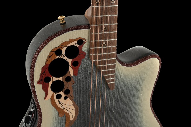 Ovation - Adamas  I, GT Cutaway Deep Contour Acoustic / Electric Guitar With Case, Reverse Beige Burst