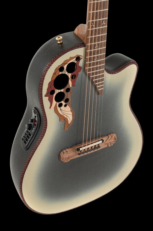 Ovation - Adamas  I, GT Cutaway Deep Contour Acoustic / Electric Guitar With Case, Reverse Beige Burst