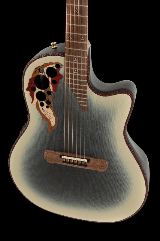 Ovation - Adamas  I, GT Cutaway Deep Contour Acoustic / Electric Guitar With Case, Reverse Beige Burst