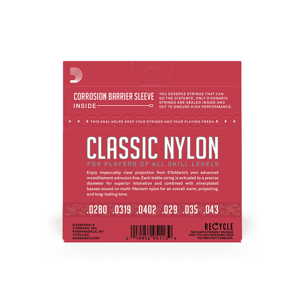 D'Addario Nylon Student Classical Strings - Normal Tension EJ27N