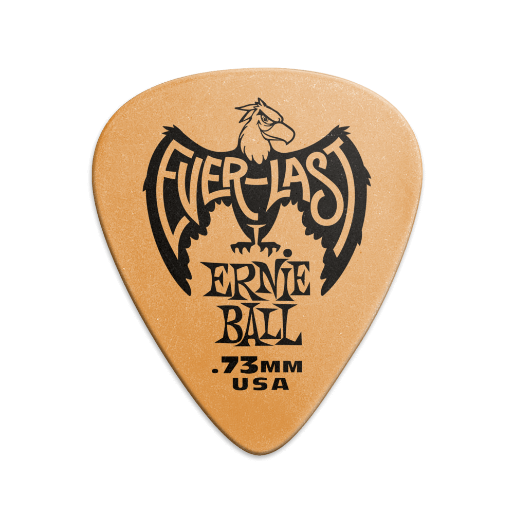 Ernie Ball - Everlast Picks - 0.73mm Orange - 12 Pack