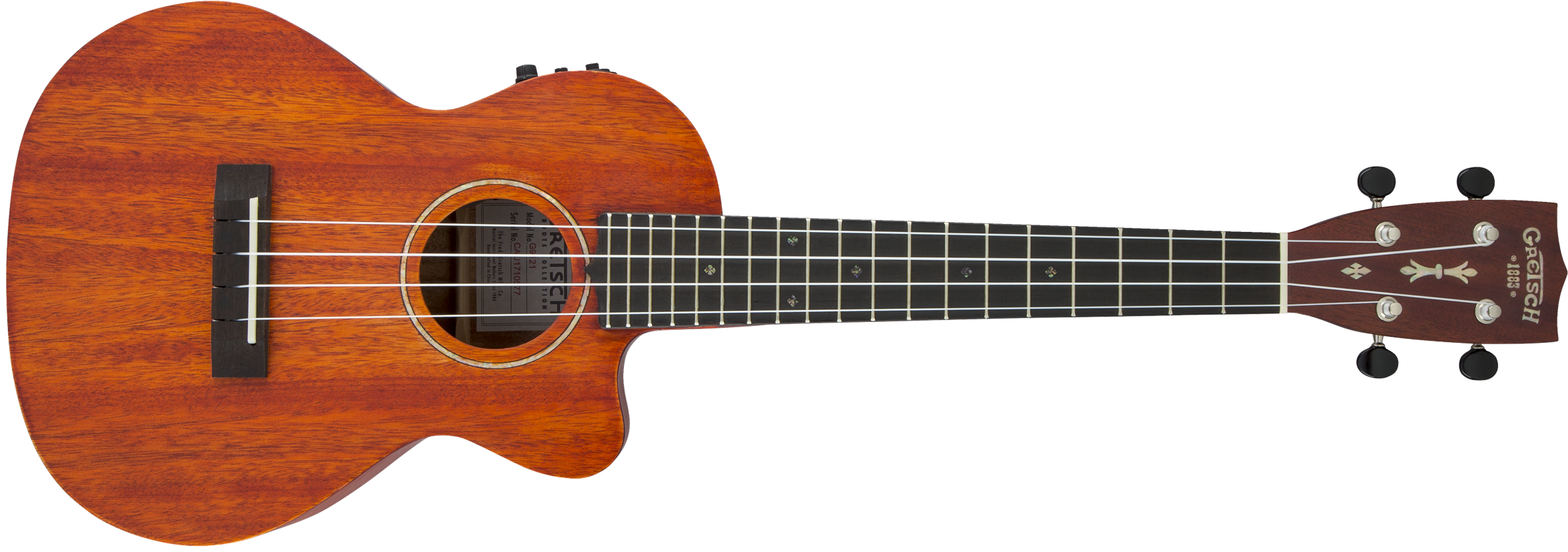 Gretsch - G9121 A.C.E. Tenor Ukulele with Gig Bag, Acoustic / Cutaway / Electric