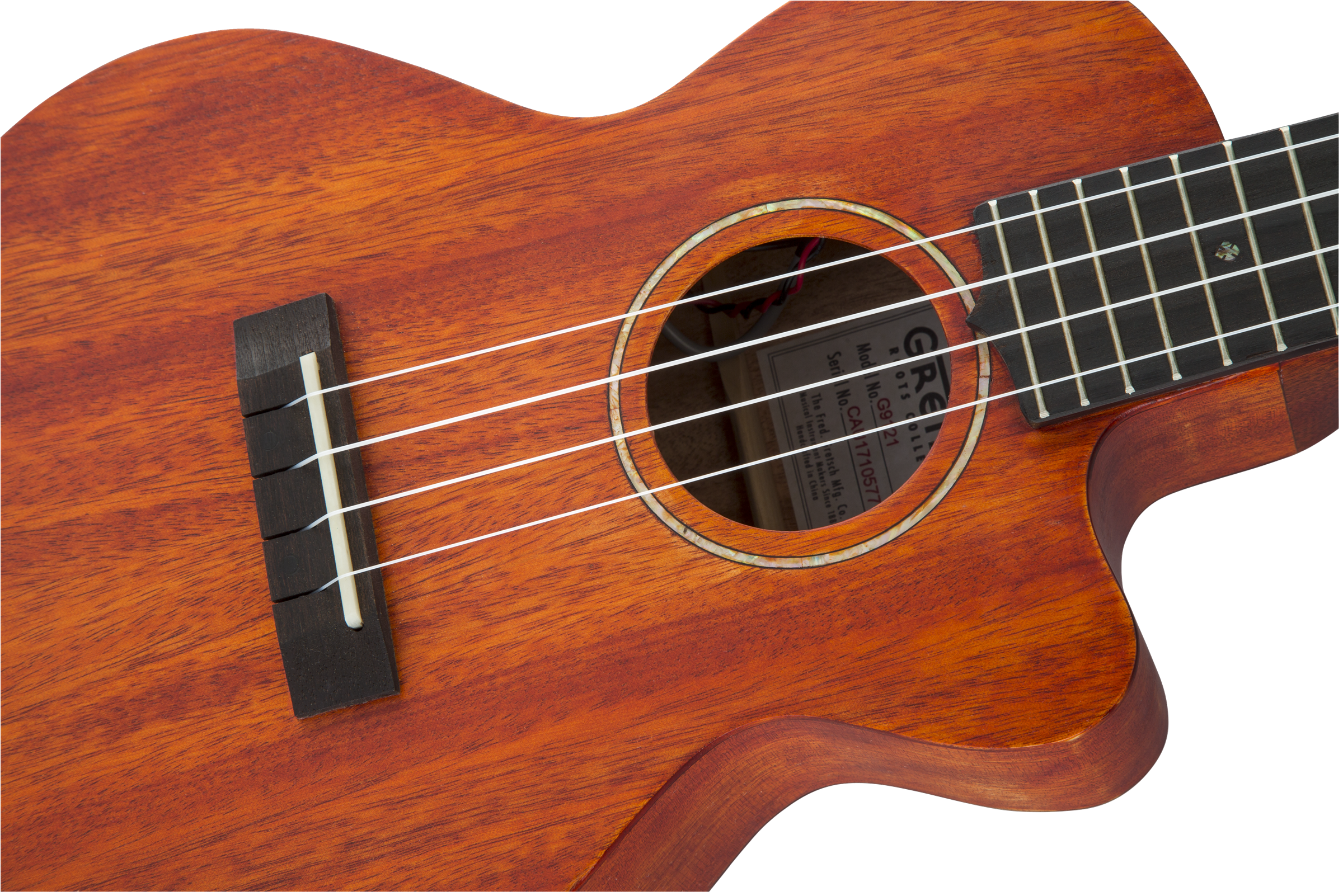 Gretsch - G9121 A.C.E. Tenor Ukulele with Gig Bag, Acoustic / Cutaway / Electric