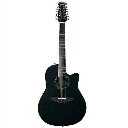 Ovation - Standard Balladeer 12-string Acoustic-electric Guitar, Black