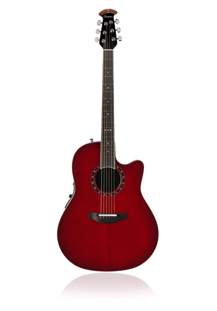 Ovation - Standard Balladeer Deep Contour Bowl Acoustic-Electric, Cherry Cherry Burst