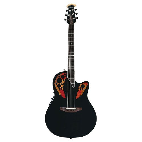 Ovation - Standard Elite Series Deep Contour Acoustic-Electric, Black