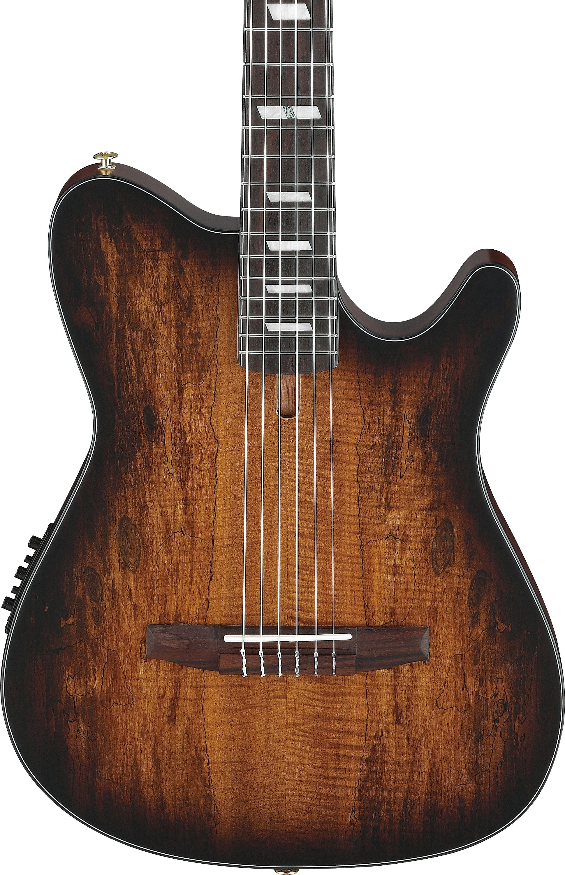 Ibanez Guitars - FRH20SMN - Thinline Nylon-string Acoustic-electric - Tobacco Burst Low Gloss