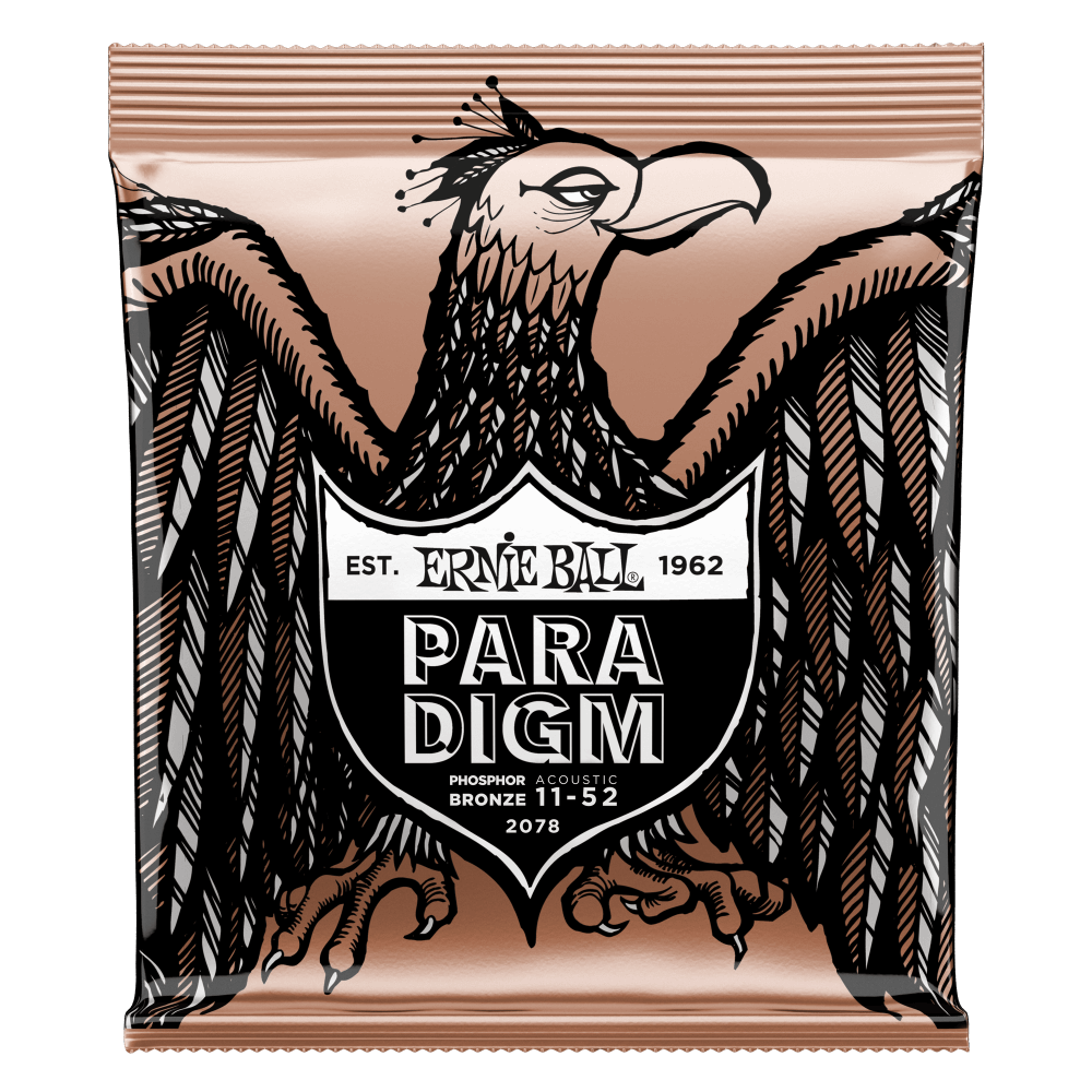Ernie Ball -  Light Paradigm Phosphor Bronze Acoustic Guitar Strings 11-52 Gauge
