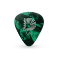 D'Addario - Classic Celluloid Guitar Picks, Pearl Green