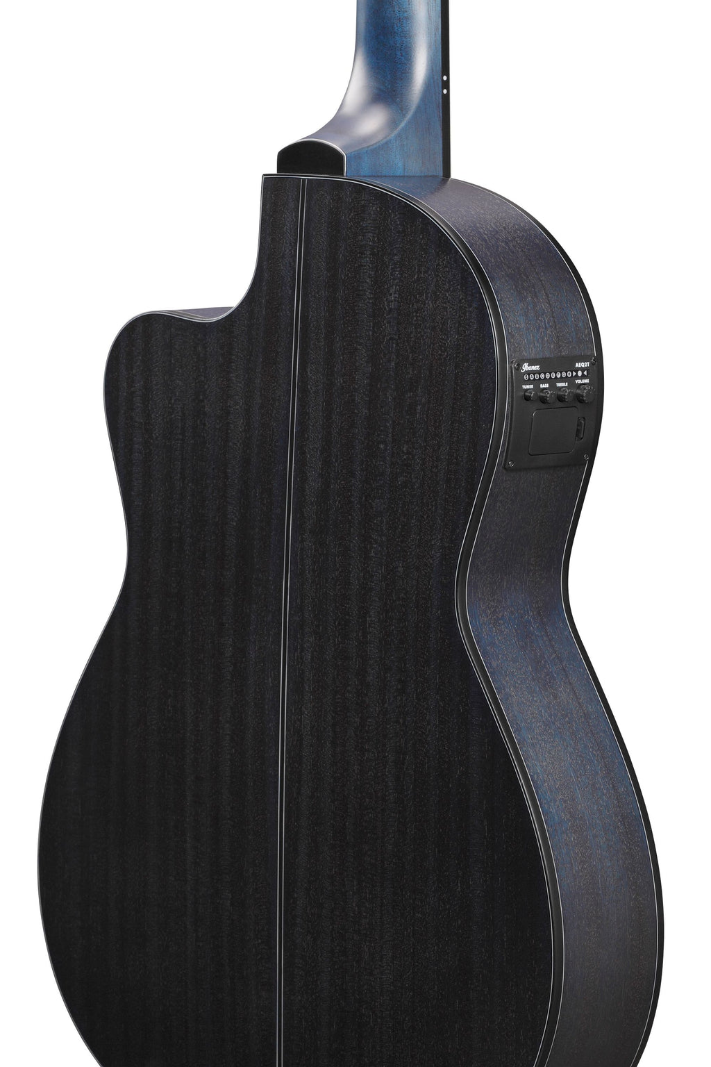 Ibanez Guitars - GA5TCE Thinline Cutaway Classical Guitar - Open Pore Blueberry