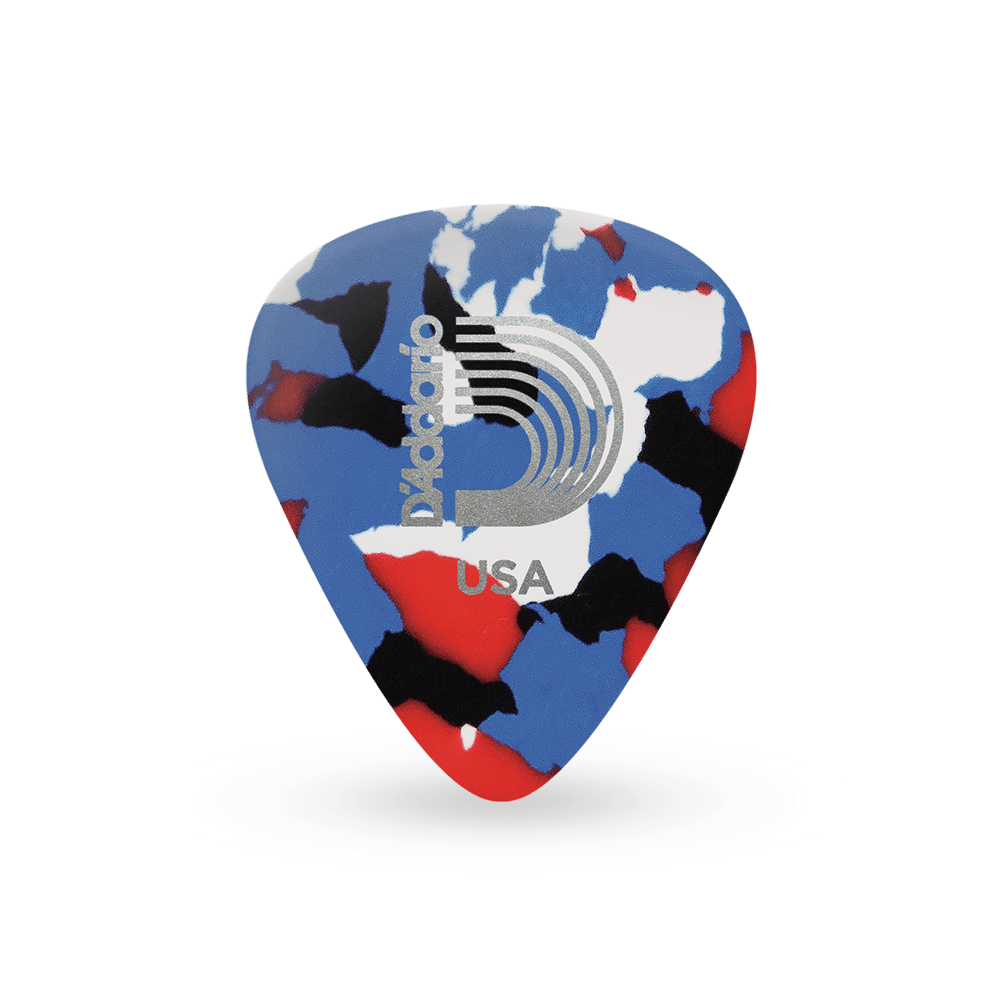 D'Addario - Classic Celluloid Guitar Picks - Multi Color - 1CMC2-10