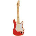 RED ELECTRIC GUITAR PIN