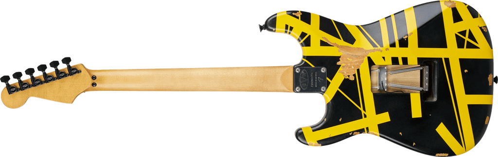 EVH - Limited Edition Striped Series Frankenstein™ Frankie Aged Black and Yellow