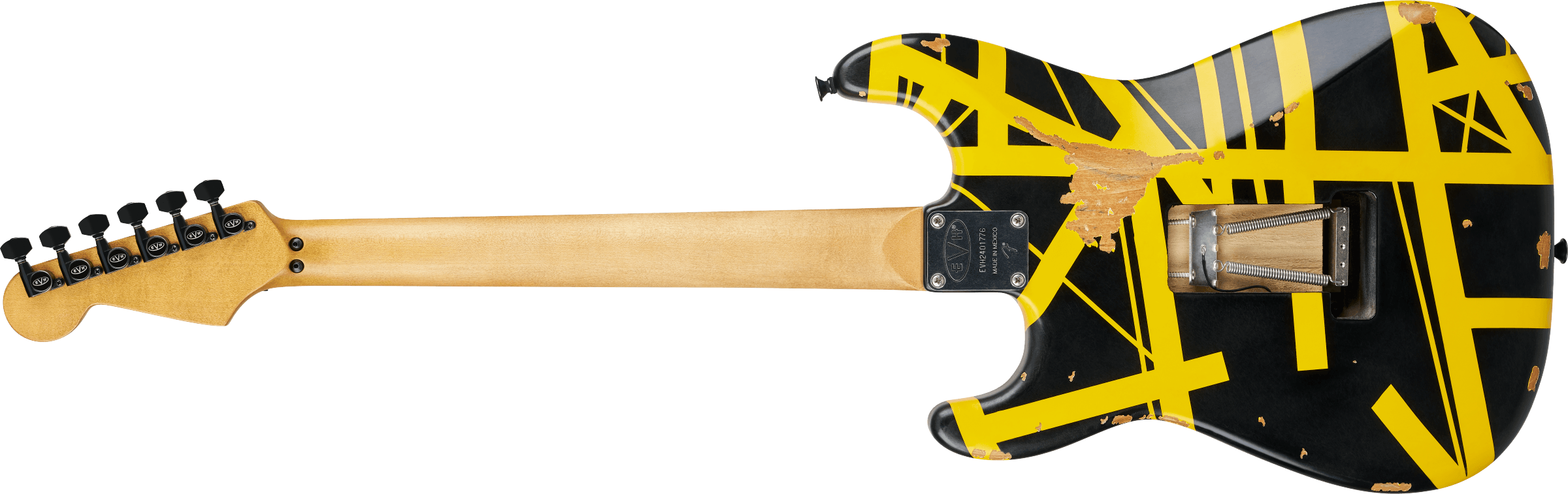 EVH - Limited Edition Striped Series Frankenstein™ Frankie Aged Black and Yellow