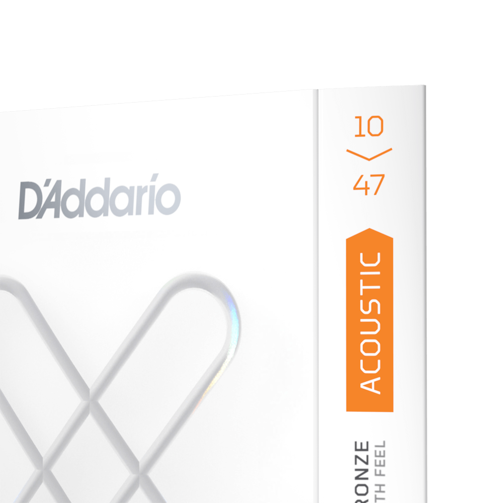 D'Addario - XS 80/20 Bronze Coated Acoustic Guitar Strings, Extra Light - 10-47 -XSABR1047