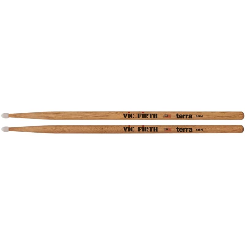 Vic Firth - American Classic 5BTN Terra Series Drumsticks, Nylon Tip